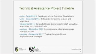 Celebrity Complete Streets Technical Assistance Application Webinar Wealth