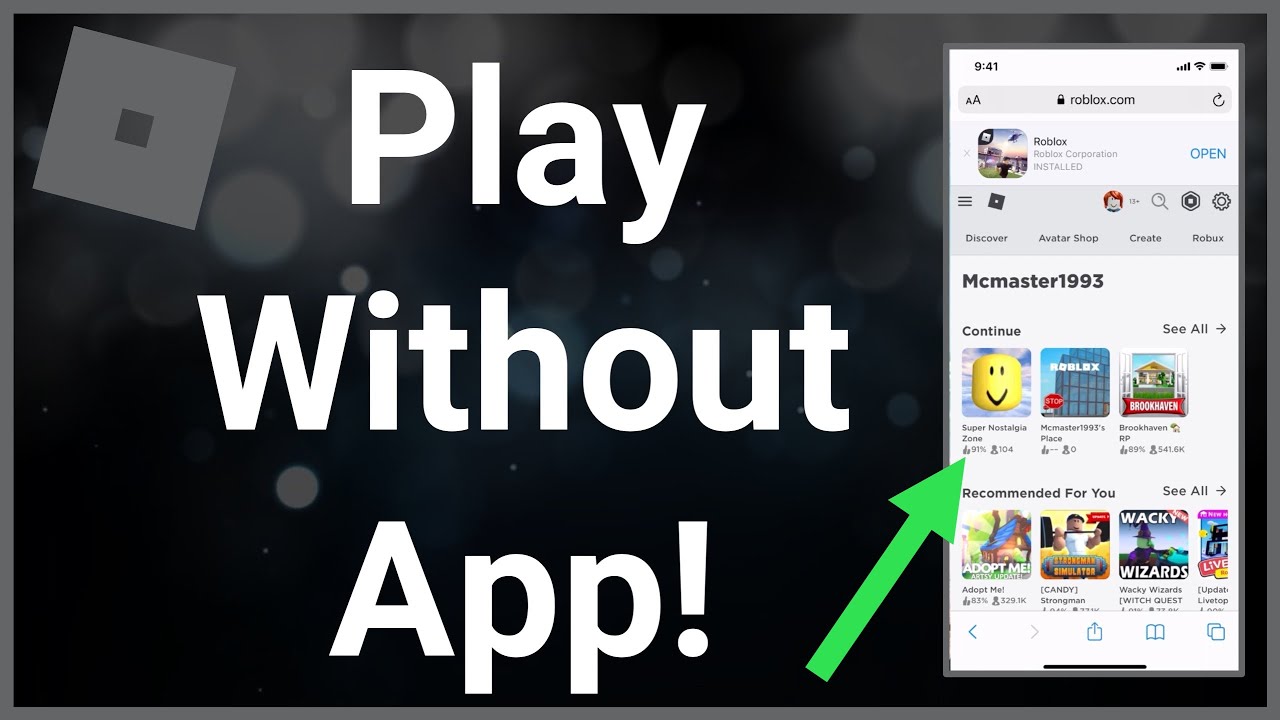 How To Play Roblox Without The App - No Download! 