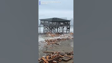 Video shows homes along North Carolina