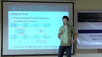 Lecture - 6 - The SemanticWeb Rule Language ”Rule Interchange Format RIF” by Sven Groppe
