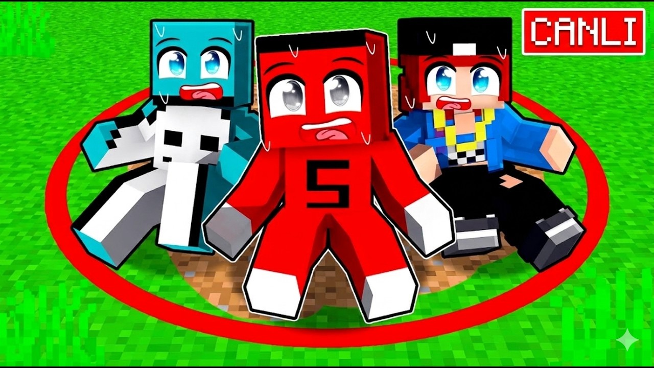 [ CANLI YAYIN ] DAİREDEN SON ÇIKAN KAZANIR !! - Minecraft