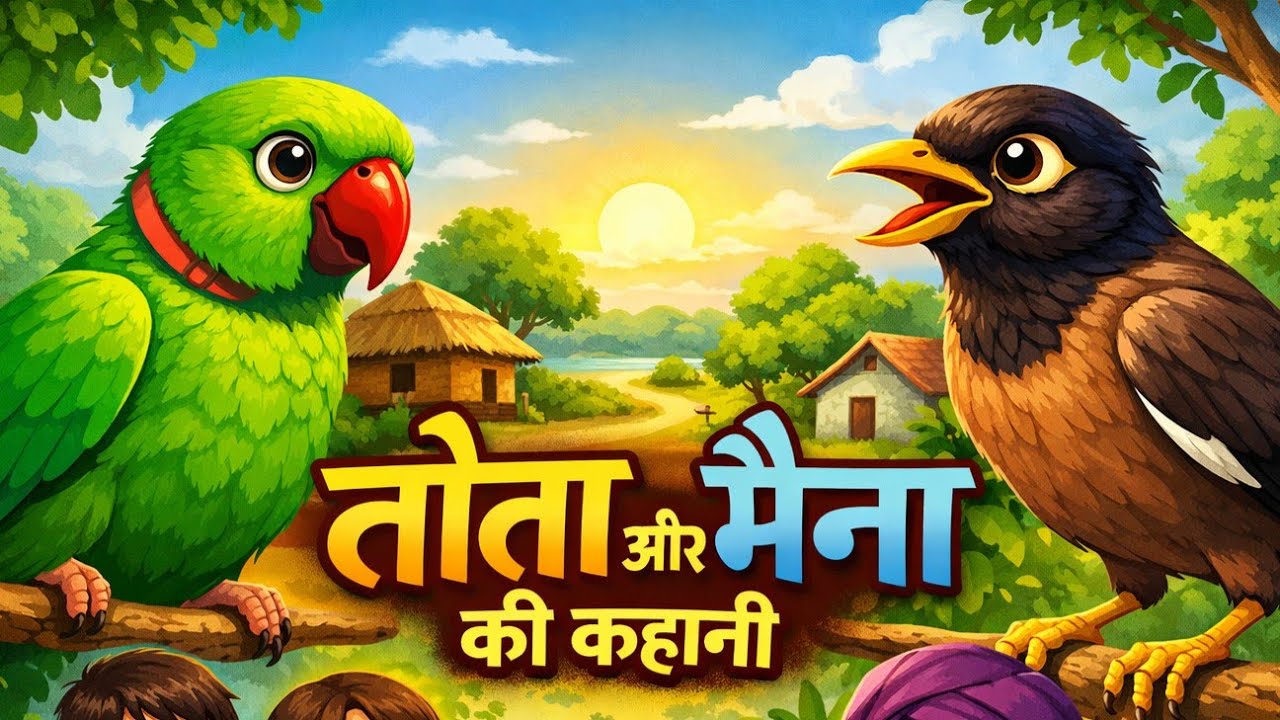 Tota maina ki story,chalak tota,samjhdar tota Short stories,  