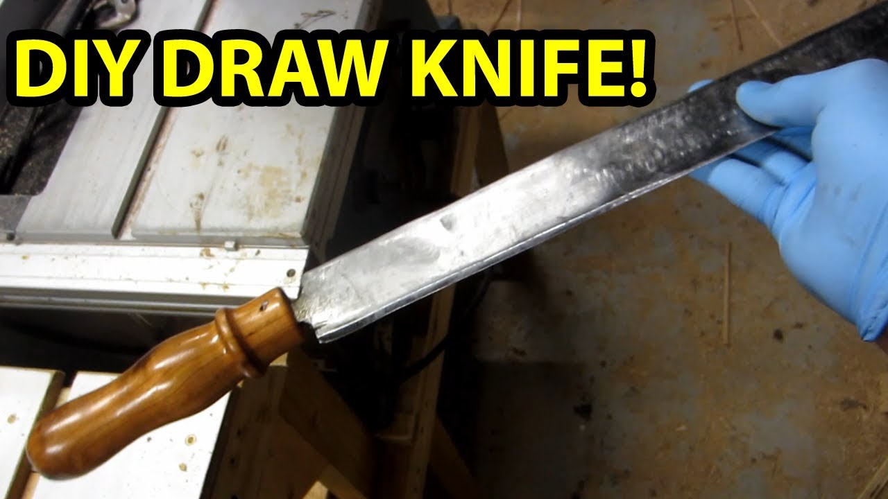 UPCYCLE Your Old Lawn Mower Blade Into A DRAW KNIFE YouTube