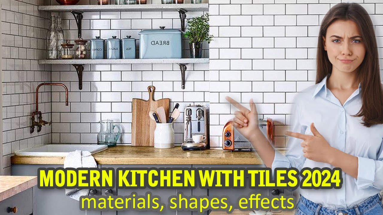 Modern Kitchen With Tiles Design Ideas2024 | Modern Kitchen Decor ...