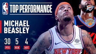 Michael Beasley's LIGHTS OUT Performance vs OKC | Dec. 16, 2017