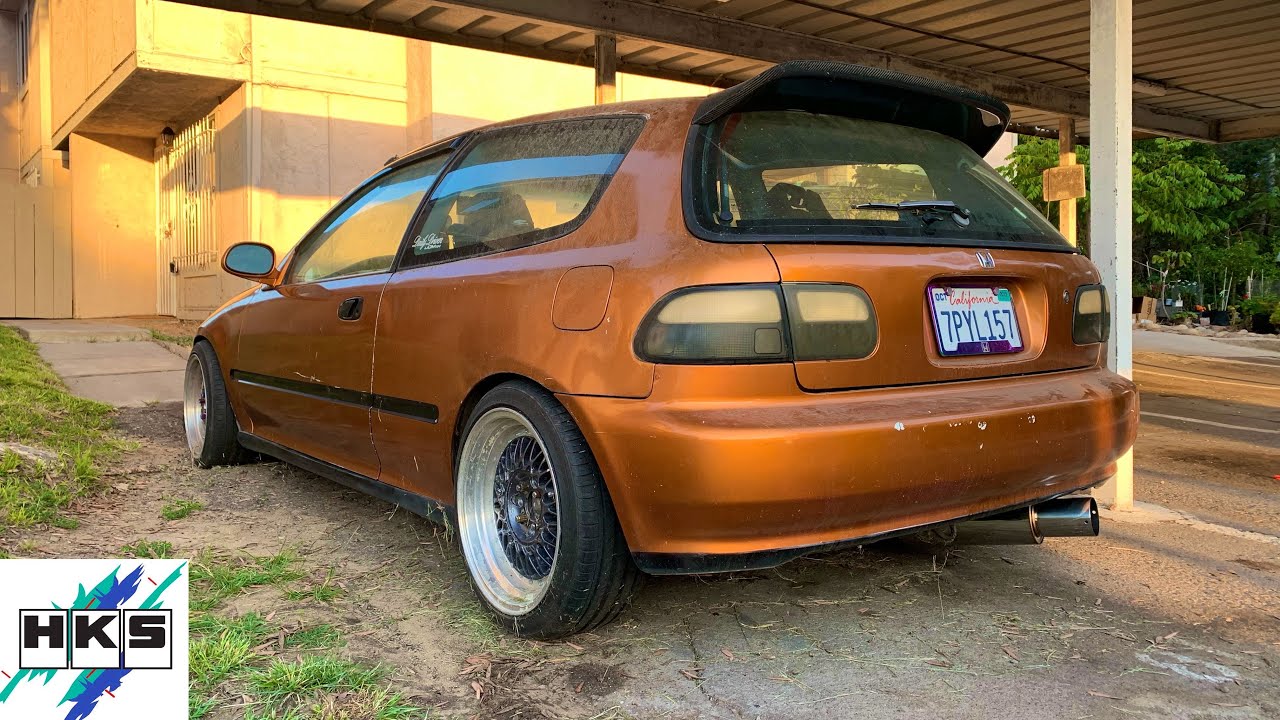 Installing HKS Hi Power Exhaust On My 92 Honda Civic Eg Hatchback