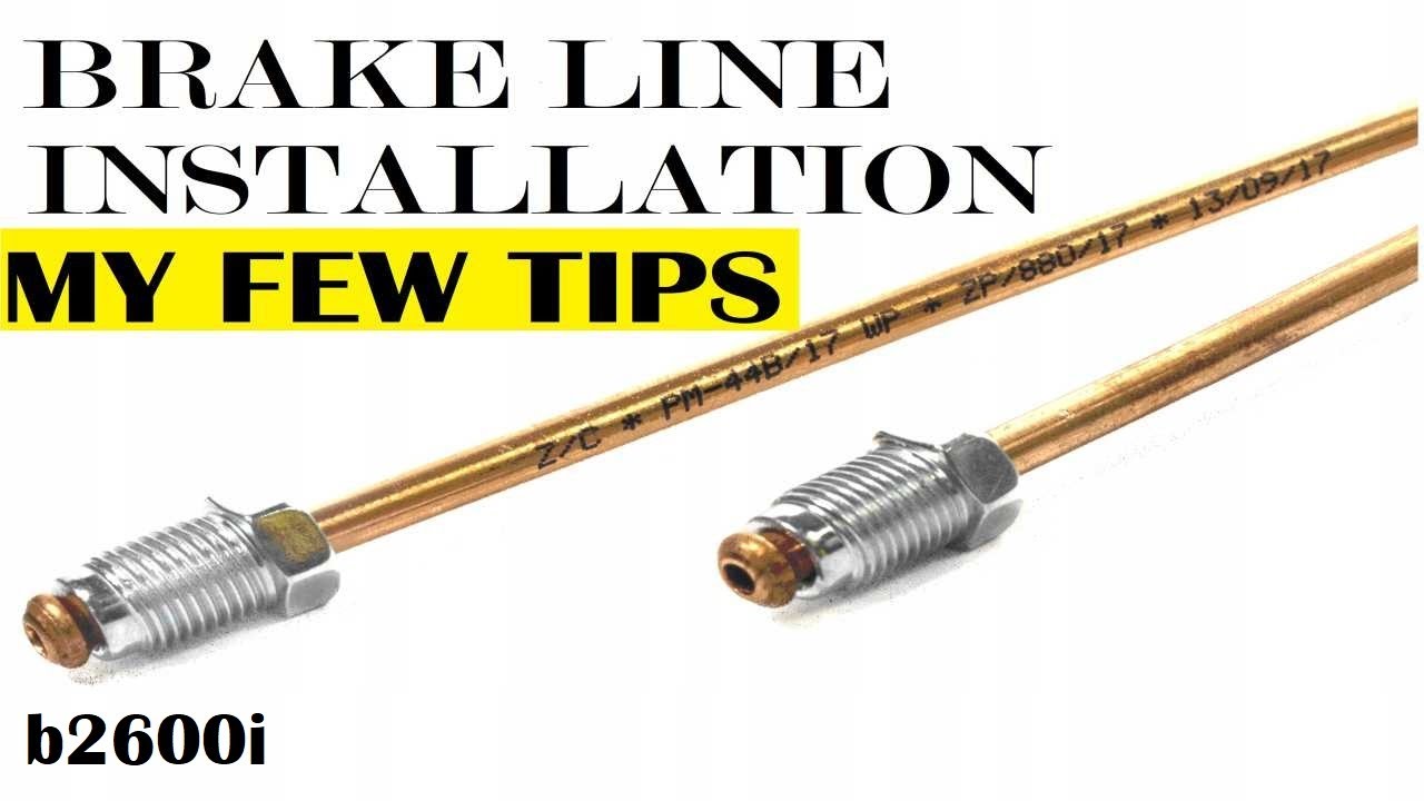 SIMPLE BRAKE LINES INSTALLATION TIPS. Mazda b2600i Project Truck // 4K