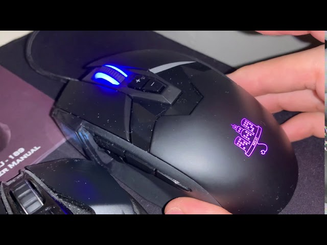 MOJO Pro Performance Silent Gaming Mouse - Wired Gaming Mouse w/ 9  Programmable Buttons including Sniper (rapid fire) key, 12000 DPI, 1000 Hz,  Force