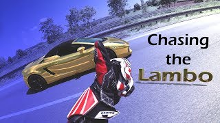 Golden Lamborghini Gallardo vs  Ducati 899 Panigale