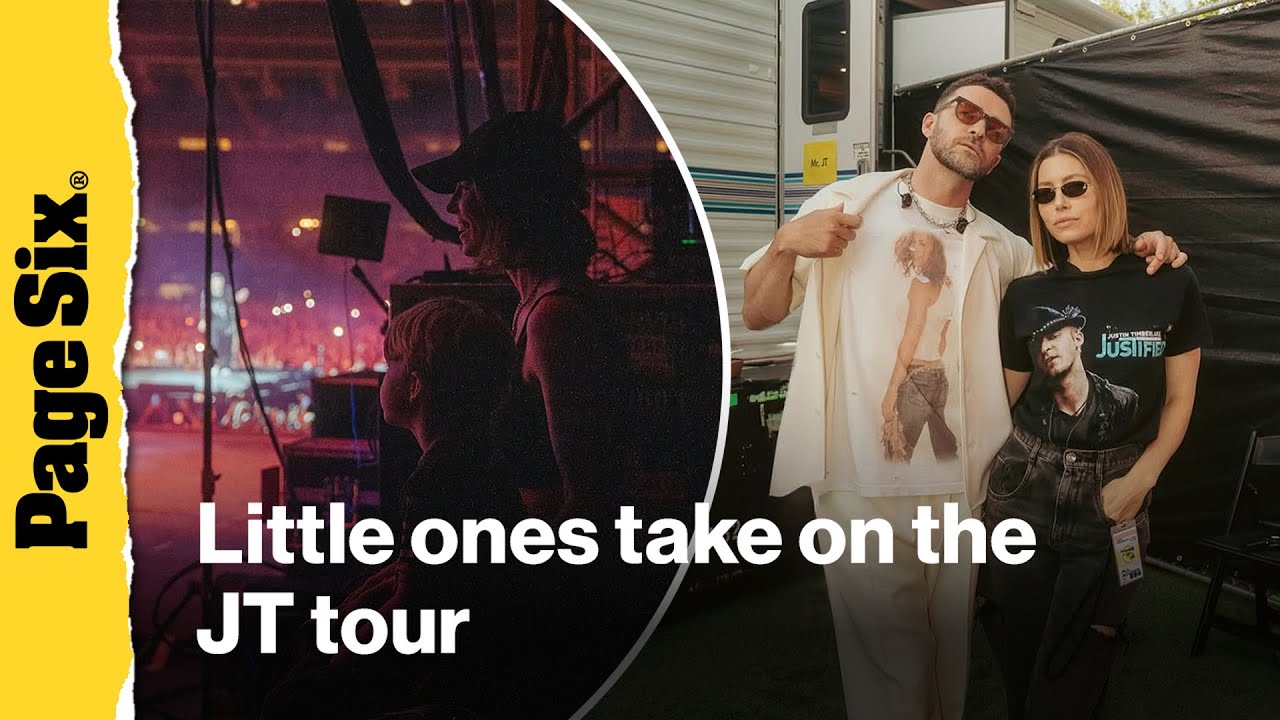 Jessica Biel shares RARE glimpse of two kids while on tour with Justin Timberlake