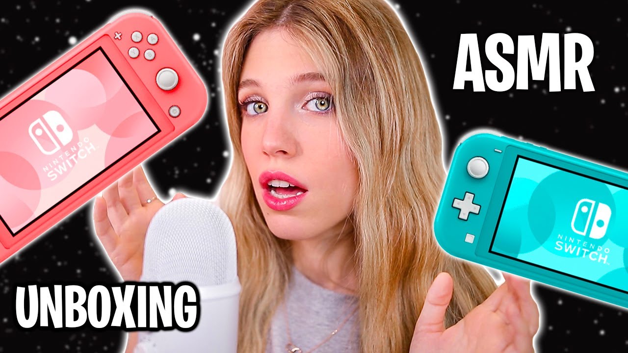 ASMR ABRIENDO LA NINTENDO SWITCH LITE (Unboxing) Sonidos relajantes para dormir