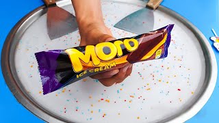 Moro Ice Cream - ASMR | how to make Moro to Ice Cream Rolls - Food Transformation | 4k