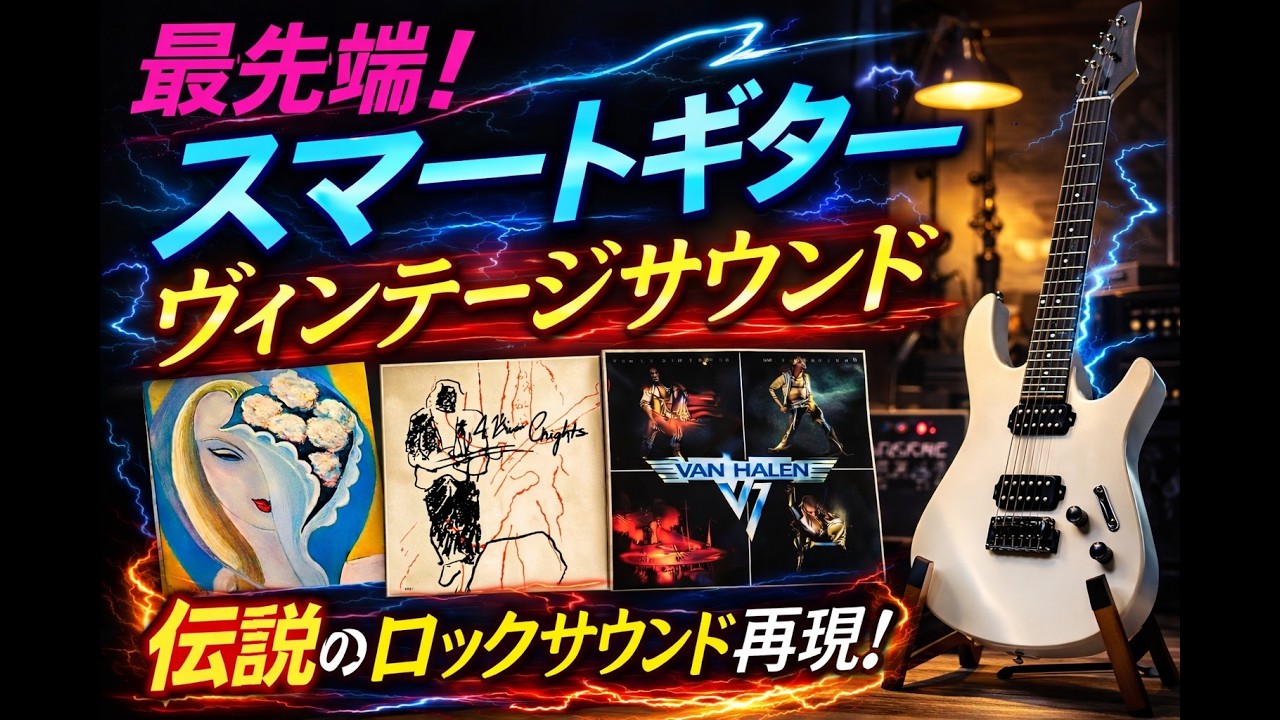 Vintage sound recreated with the latest smart guitar! 