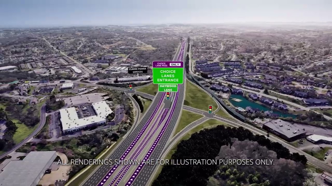 I-24 Southeast Choice Lanes Visualization Mar. 2026 - YouTube