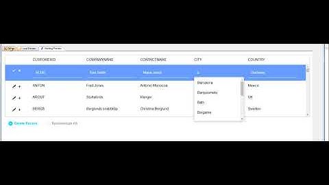 In place editing   Auto suggest