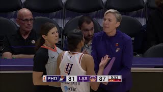 Skylar Diggins-Smith Called For FLAGRANT Foul On Katie Lou Samuelson | Phoenix Mercury vs L.A Sparks