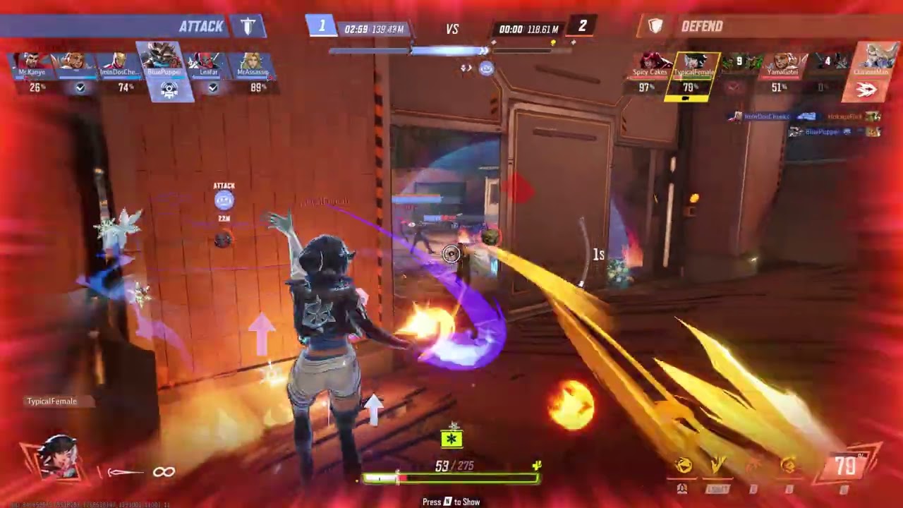 Hawkeye Forced to Swap to Luna Snow, Gets a Penta Kill