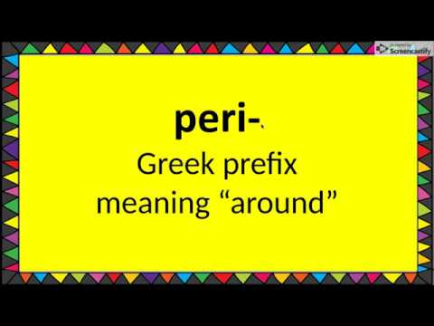 Video: Ist Peri ein Präfix oder ein Root?