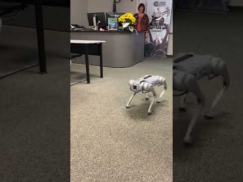 Robot dogs from the Columbia Area Career Center show their stuff