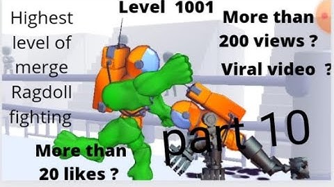 Merge Ragdoll fighting level 1001 highest level end  || subscribe