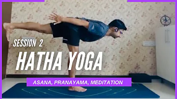 Hatha Yoga Day 2 | Practice along (Asana + Breath + Meditation)