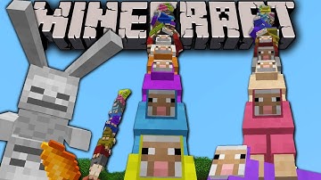 Minecraft 1.7.4 Snapshot & 1.8 News: Secret Rainbow Sheep, Locking Chests, Skeleton Bunny