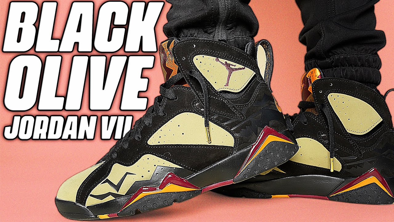 Air Jordan 7 Black Olive Review and On 