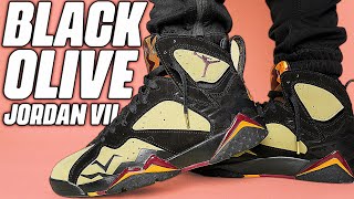 Air Jordan 7 Black Olive Review and On Foot