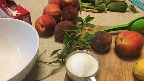 Simple Way to Preserve Fresh Peaches| Farmers Market| Summer Herb Garden| July 2022
