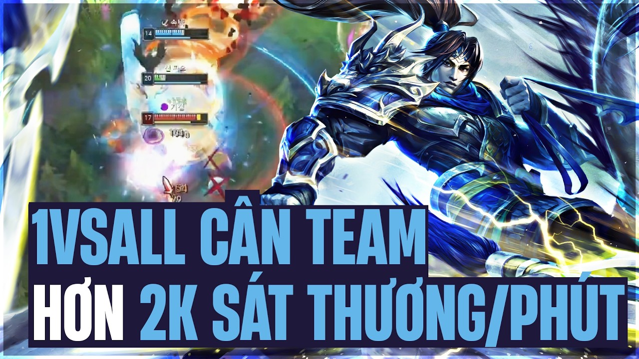 1VSALL CÂN TEAM VỚI LỐI BUILD CỰC KHỎE  VỚI XINZHAO ĐƯỢC BUFF SỨC MẠNH BẢN MỚI