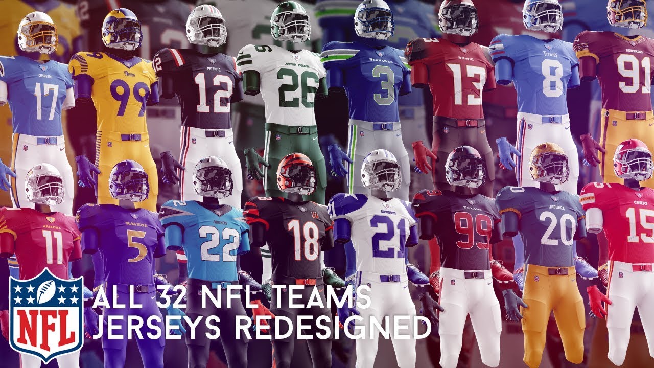I Redesigned Every NFL Team s Jersey YouTube