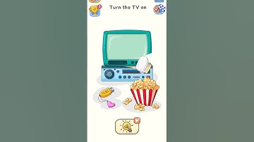 DOP 5: Delete One Part - Level 155 Gameplay! Turn the tv on #shorts #dop5 #viralshorts