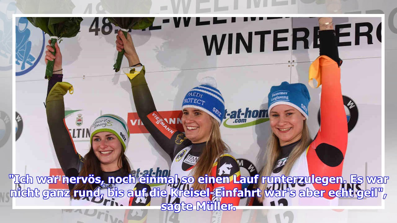Jonas Müller holt WM-Gold in Winterberg - Felix Loch wieder geschlagen