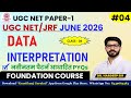 4. Data Interpretation | UGC-NET/JRF JUNE 2026 | UGC NET Paper-1| Dr. Hardeep Sir