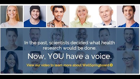 WellSpringboard: A new way to make medical research happen