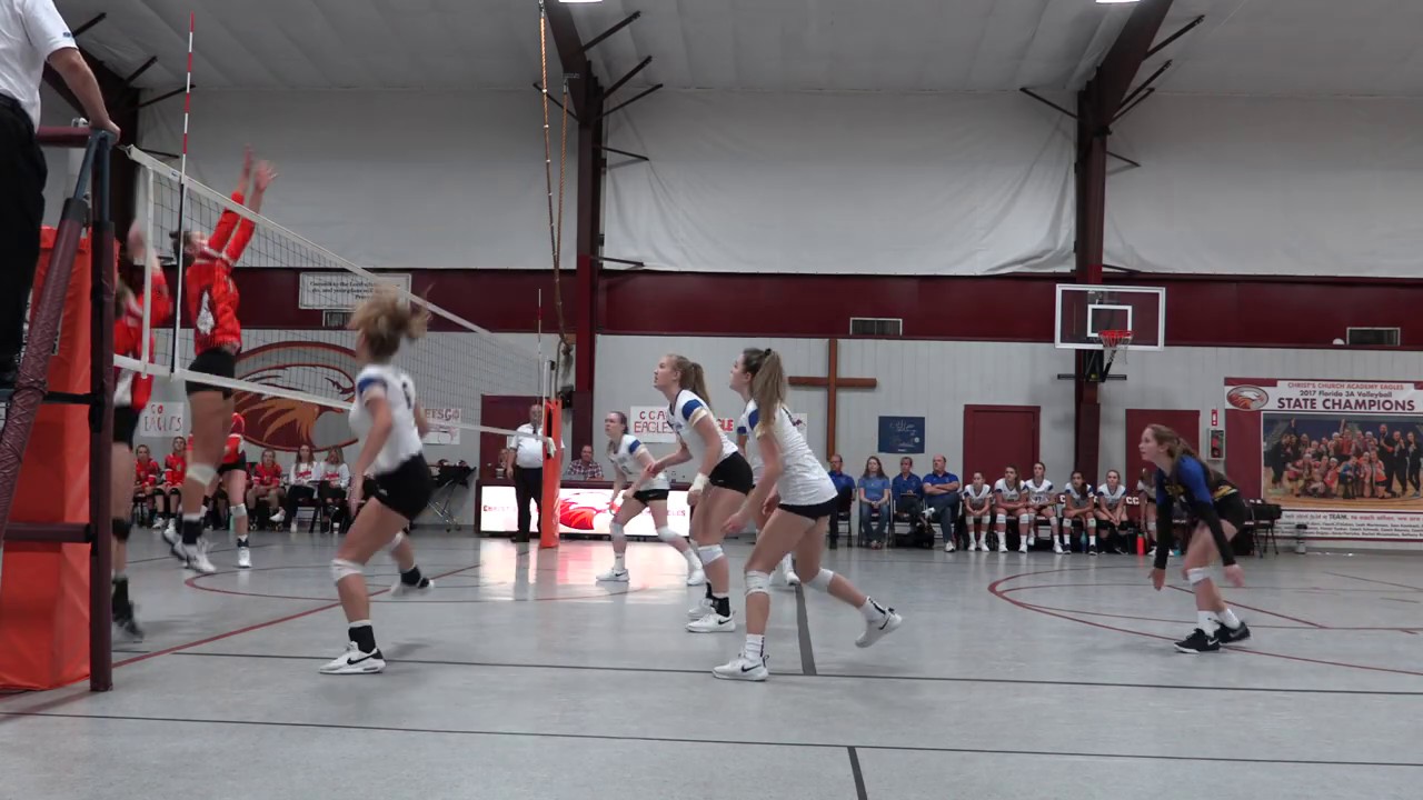 10.29.19 St John Volleyball vs Christ's Church Academy Regional Semi