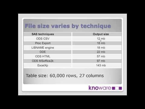 Hooking Up SAS and Excel - Part 11 - DDE - by Colin Harris - Knoware from YouTube · Duration: 5 minutes 20 seconds Hooking Up SAS and Excel - Part 11 - DDE - by Colin Harris - Knoware from YouTube · Duration: 5 minutes 20 seconds