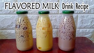 Flavored Milk Drink Recipe l How to Make flavored Milk Drink