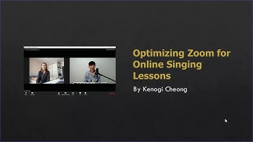 Optimizing Zoom for Online Singing Lessons