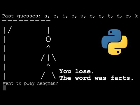 Command line hangman! (Beginner level Python)