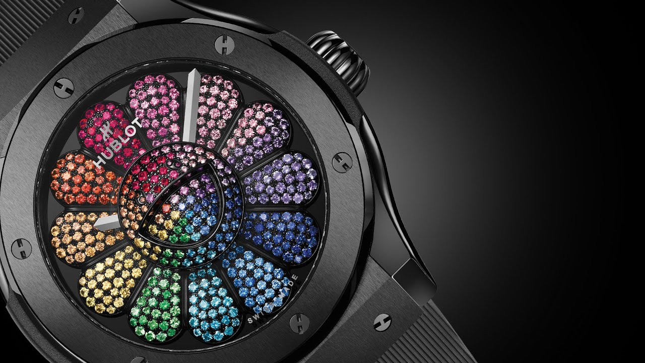 Hublot And Takashi Murakami unveil a unique Black Ceramic Rainbow Watch —  Collector Mag