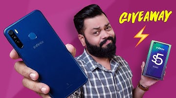 Infinix S5 Lite Unboxing And GIVEAWAY ⚡⚡⚡ Punch-Hole, Triple Cams Under ₹8000