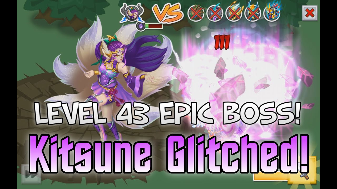 Knights and Dragons: EPIC BOSS GLITCH!!! Epic Boss Energy | Kitsune Kill! YouTube