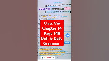 Class Viii Chapter 14 page 148 | Duff and Dutt solution #shorts#duffandduttclass8 #viralshorts
