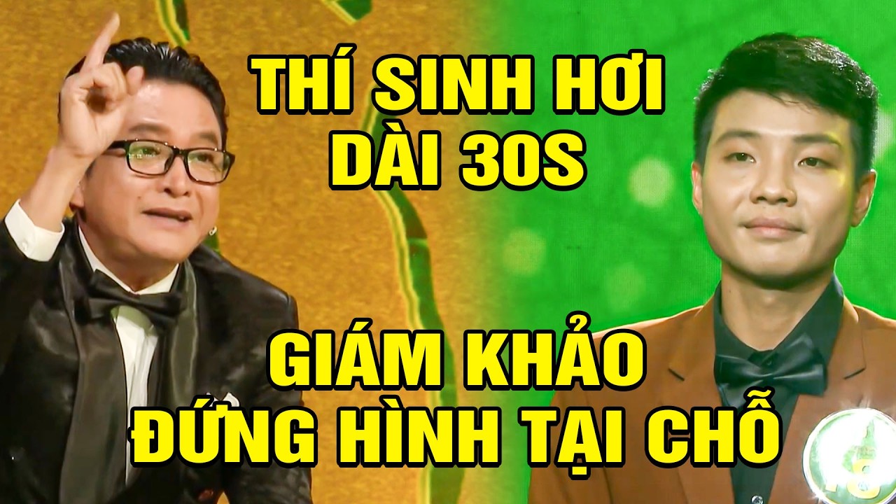 NSND Trọng Phúc ĐỨNG HÌNH TẠI CHỖ KHI THÍ SINH HÁT VỌNG CỔ LÊN HƠI DÀI HƠN 30S CAO HƠN DÀN THÍ SINH