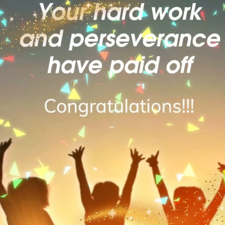 Congratulations on your remarkable achievement - your hard work is appreciated #congratulations