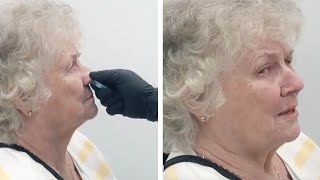 Grandma Gets Her Nose Pierced For The First Time