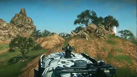 Planetside 2 - Flying sunderer!