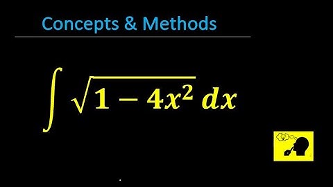 integrate sqrt(1-4x^2) dx  || Evaluate: `int sqrt (1-4x^2) dx`|| Integral 6: int sqrt(1-4x^2)dx