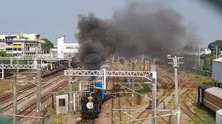 2020.10.31 08:25 二水 6655次蒸氣火車專列開車本務CK124輔機R23